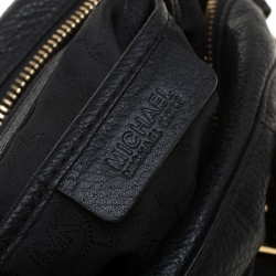 Pre Owned MICHAEL Michael Kors Black Leather Bedford Top Handle Bag