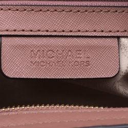 Pre Owned Michael Michael Kors Dark Beige Medium Studded Selma Crossbody Bag