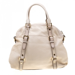 Pre Owned حقيبة مايكل كورس بدفورد جلد نقش ثعبان بيج