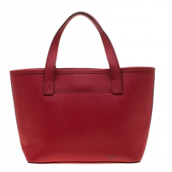 Michael Michael Kors Red Leather Shopper Tote