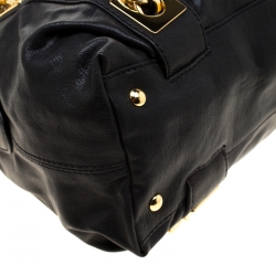 Pre Owned MICHAEL Michael Kors Black Leather Hobo