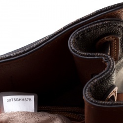 مملوكة مسبقًا حقيبة يد مايكل مايكل كورس هاميلتون كبيرة جلد شعار بنية