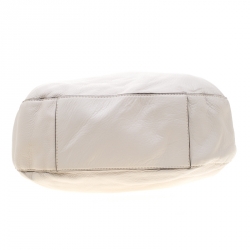 مملوكة مسبقًا حقيبة مايكل مايكو كورس بينيت جلد أبيض أوف وايت