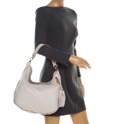 مملوكة مسبقًا حقيبة مايكل مايكو كورس بينيت جلد أبيض أوف وايت