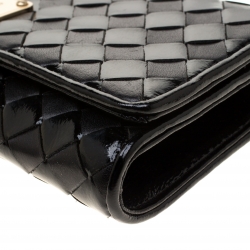 Pre Owned حقيبة كلتش مايكل مايكل كورس نيوبيري جلد أسود مغزول