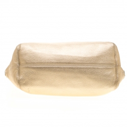 مملوكة مسبقًا MICHAEL Michael Kors Metallic Gold Leather Jet Set Chain Tote