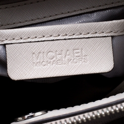Pre Owned Michael Michael Kors Grey Saffiano Leather Savannah Tote