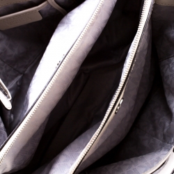 Pre Owned Michael Michael Kors Grey Saffiano Leather Savannah Tote