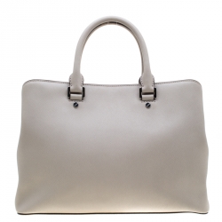 Pre Owned Michael Michael Kors Grey Saffiano Leather Savannah Tote