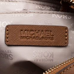 مملوكة مسبقًا MICHAEL Michael Kors Brown Saffiano Leather Satchel
