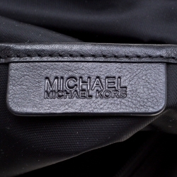 Pre Owned حقيبة يد مايكل مايلك كورس مورغان كبيرة جلد ونايلون سوداء