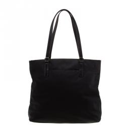 Pre Owned حقيبة يد مايكل مايلك كورس مورغان كبيرة جلد ونايلون سوداء