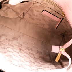 Pre Owned Michael Michael Kors Blush Pink  Leather Jet Set Travel Chain Shoulder Bag
