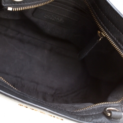 Pre Owned Michael Michael Kors Black Leather Mini Selma Tote 