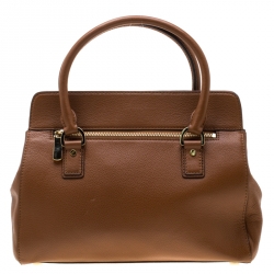 Pre Owned MICHAEL Michael Kors Tan Leather Astrid Satchel