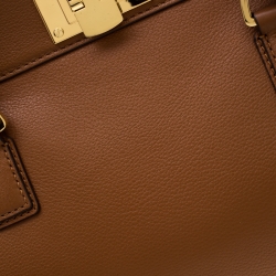 Pre Owned MICHAEL Michael Kors Tan Leather Astrid Satchel