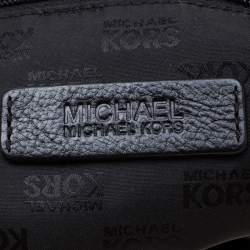 مملوكة مسبقًا MICHAEL Michael Kors Beige/Black Signature Canvas Small Top Zip Shoulder Bag