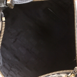 مملوكة مسبقًا MICHAEL Michael Kors Beige/Black Signature Canvas Small Top Zip Shoulder Bag