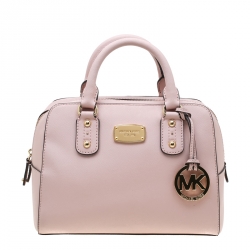 MICHAEL KORS 35S3GSAS1L SMALL SAFFIANO LEATHER SATCHEL, Luxury