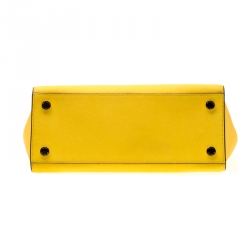 Pre Owned حقيبة مايكل مايكل كورس سلما كبيرة جلد سافيانو صفراء