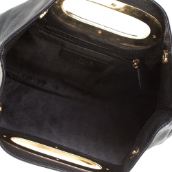 Pre Owned MICHAEL Michael Kors Black Leather Berkley Clutch