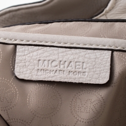 Pre Owned حقيبة مايكل مايكل كورس بدفورد جلد بيج فاتحة
