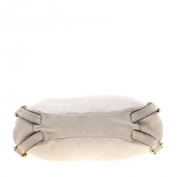 Pre Owned حقيبة مايكل مايكل كورس بدف ورد جلد بيج فاتحة