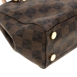 Pre Owned MICHAEL Michael Kors Brown Checkboard Coated canvas Sutton Satchel