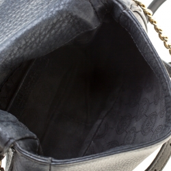 Pre Owned MICHAEL Michael Kors Black Leather Bedford Crossbody Bag