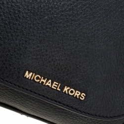 Pre Owned MICHAEL Michael Kors Black Leather Bedford Crossbody Bag