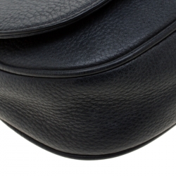 Pre Owned MICHAEL Michael Kors Black Leather Bedford Crossbody Bag