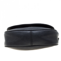 Pre Owned MICHAEL Michael Kors Black Leather Bedford Crossbody Bag