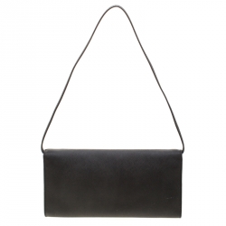 Pre Owned Michael Kors Black Leather Lana Clutch  Michael