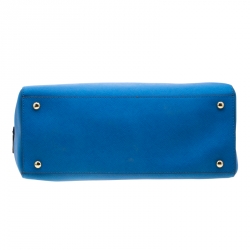 Pre Owned MICHAEL Michael Kors Blue Leather Satchel