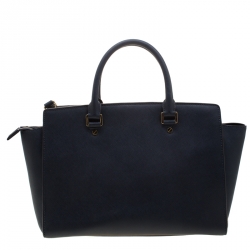 مملوكة مسبقًا حقيبة مايكل مايكل كورس سلما كبيرة جلد سافيانو كحلية