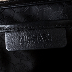 Pre Owned MICHAEL Michael Kors Black/Beige Signature Jacquard Tote 