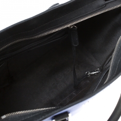 مملوكة مسبقًا Michael Michael Kors Blue/Black Saffiano Leather Medium Selma Tote