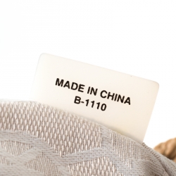 Pre Owned  حقيبة يد مايكل مايكل كورس رينغ كانفاس ميتاليك بيج