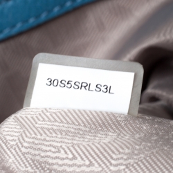 Pre Owned MICHAEL Michael Kors Light Blue Leather Riley Satchel        