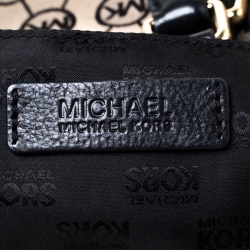 حقيبة مايكل مايكل كورس بيدفورد كانفاس مونوغرامي و جلد بيج و أسود