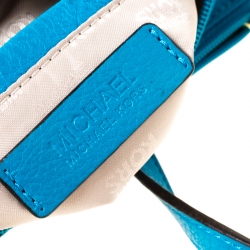 Pre Owned MICHAEL Michael Kors Blue Leather Adele Crossbody Bag