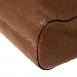 Pre Owned MICHAEL Michael Kors Tan Leather Jet Set Chain Shoulder Bag