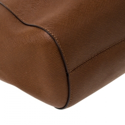 Pre Owned MICHAEL Michael Kors Tan Leather Jet Set Chain Shoulder Bag