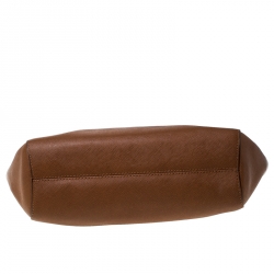 Pre Owned MICHAEL Michael Kors Tan Leather Jet Set Chain Shoulder Bag