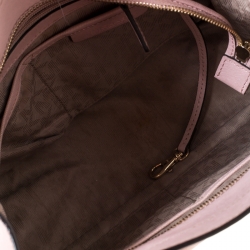 Pre Owned Michael Kors Pink Leather Medium Bridgette Tote