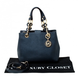 Pre Owned حقيبة مايكل مايكل كورس سينثيا جلد بني داكن