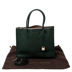 مملوكة مسبقًا حقيبة مايكل كورس ميرسي جلد أخضر داكن