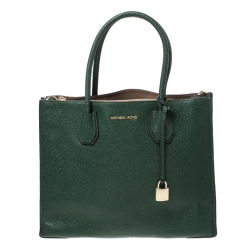 مملوكة مسبقًا حقيبة مايكل كورس ميرسي جلد أخضر داكن