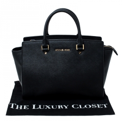 Pre Owned حقيبة يد مايكل كورس سيلما متوسطة جلد سافيانو برتقالية