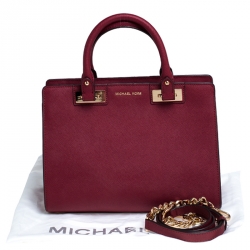 Pre Owned MICHAEL Michael Kors Red Saffiano Leather Tote